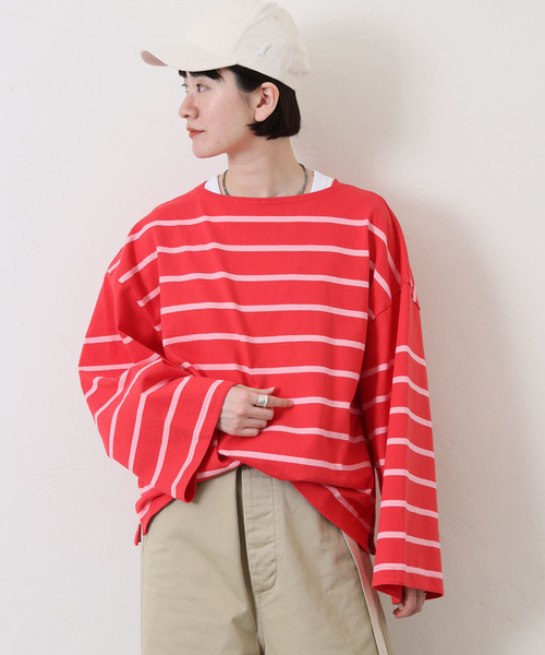 journal standardluxeカットソー⭐️ セール】ボーダー ボートネックプル（Tシャツ/カットソー