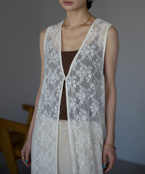 CHICWISH★総レースワンピース 2色☆ パーティードレス 全2色 シースルー 総レースワンピース 刺繍