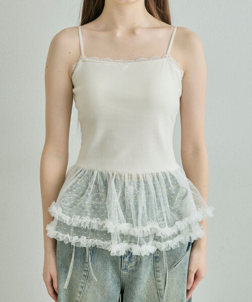 OLIVE des OLIVE（オリーブデオリーブ）の「ちゅるちゅるインナー（キャミソール・レディース・オフホワイト/アイボリー・FREE）」の15枚目の写真