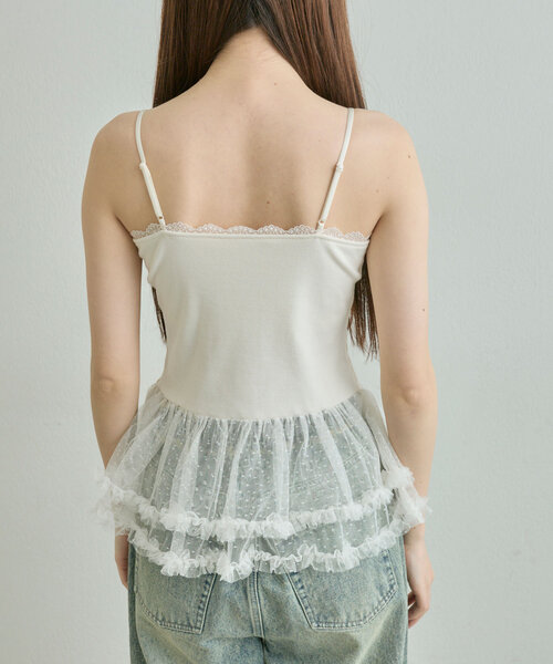 OLIVE des OLIVE（オリーブデオリーブ）の「ちゅるちゅるインナー（キャミソール・レディース・オフホワイト/アイボリー・FREE）」の17枚目の写真