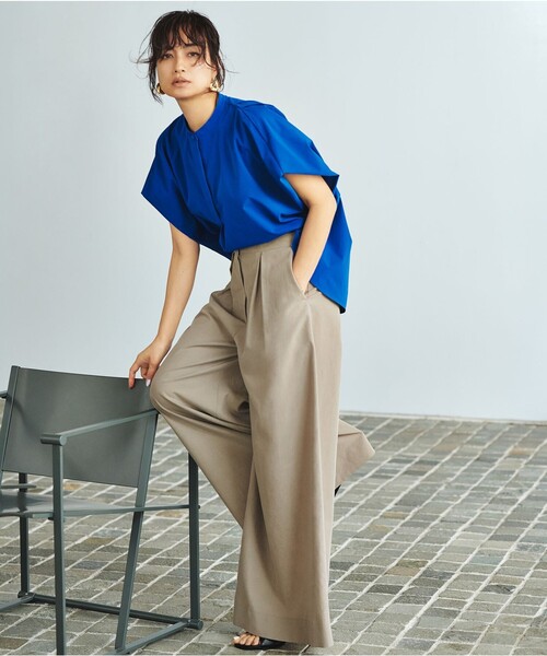 ヴィンテージスパンブロード デザインブラウス（シャツ/ブラウス