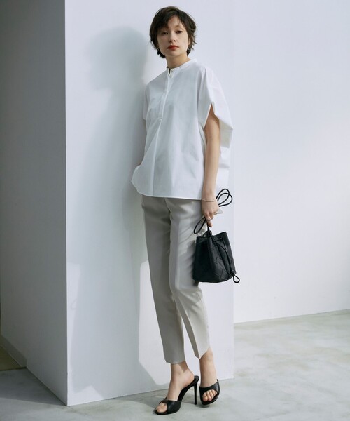 ヴィンテージスパンブロード デザインブラウス（シャツ/ブラウス