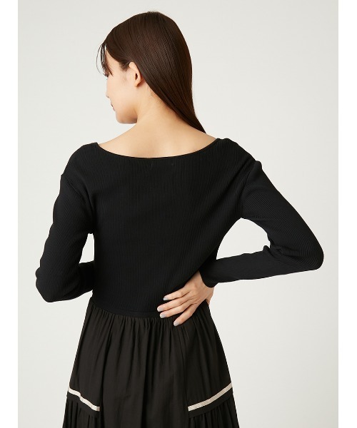 FRAY I.D クロップドⅤネックリブカーディガン⋈﻿ セール】クロップドⅤネックリブカーディガン／UVカット（ニット