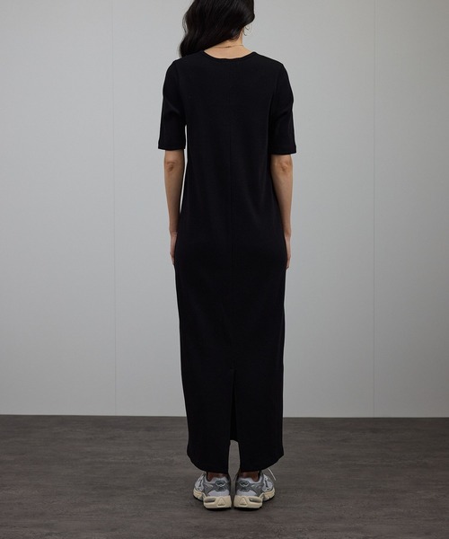 SALON adam et rope'（サロン アダム エ ロペ）の「［UVケア・洗える］プリマベールファームリーリブワンピース（ワンピース・レディース・ブラック/レッド系その他/ブラウン系その他2・FREE）」の16枚目の写真