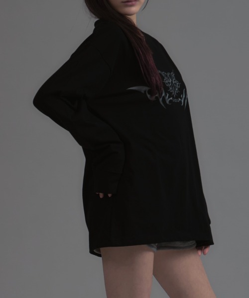 セール】【ユニセックス】y2k metallic Long Sleeve T-shirt / y2k
