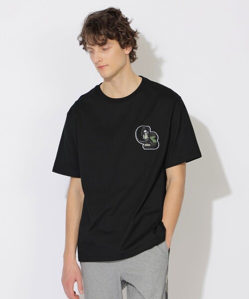 CB CRESTBRIDGE（シービークレストブリッジ）の「カレッジワッペンTシャツ（Tシャツ/カットソー・レディース・オフホワイト/ブラック・1/2/3）」の2枚目の写真