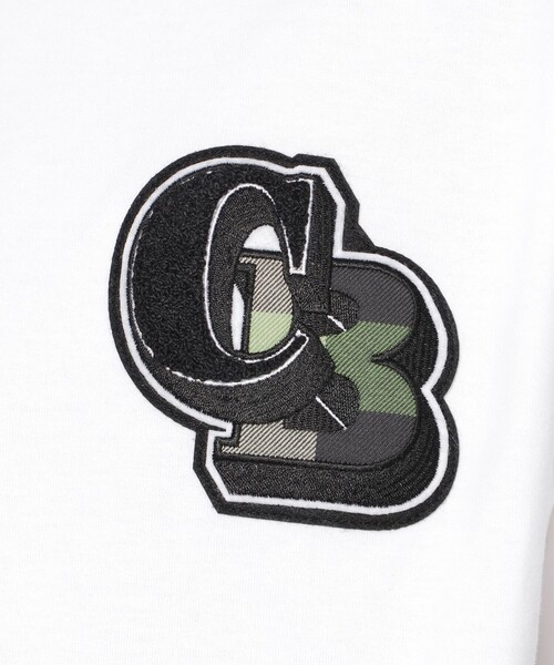 CB CRESTBRIDGE（シービークレストブリッジ）の「カレッジワッペンTシャツ（Tシャツ/カットソー・レディース・オフホワイト/ブラック・1/2/3）」の8枚目の写真