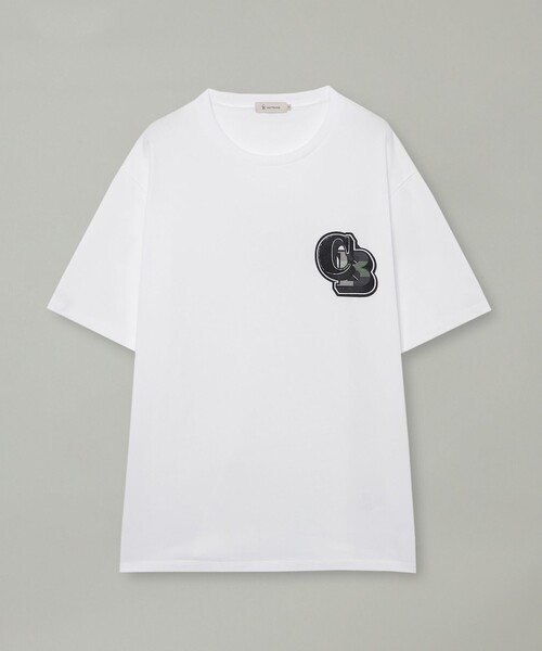 CB CRESTBRIDGE（シービークレストブリッジ）の「カレッジワッペンTシャツ（Tシャツ/カットソー・レディース・オフホワイト/ブラック・1/2/3）」の9枚目の写真
