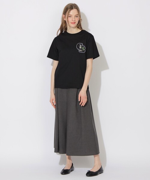 CB CRESTBRIDGE（シービークレストブリッジ）の「カレッジワッペンTシャツ（Tシャツ/カットソー・レディース・オフホワイト/ブラック・1/2/3）」の11枚目の写真