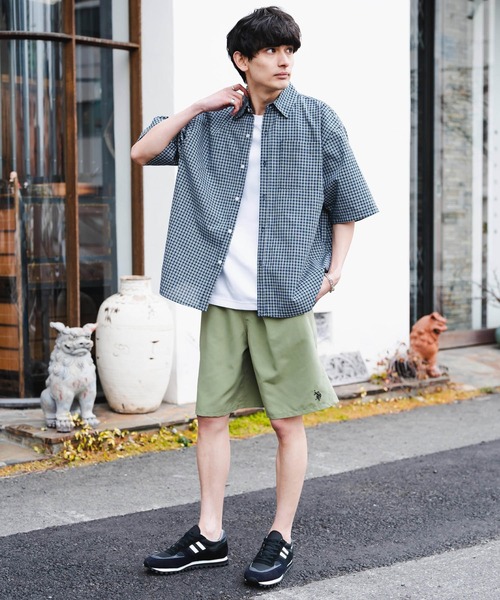 U.S. POLO ASSN.(ユーエスポロアッスン)の「新色追加 U.S. POLO ASSN. ユーエスポロアッスン 水陸両用 別注コラボ接触冷感ワンポイントロゴ刺繍イージーショートパンツ(その他パンツ・メンズ・カーキ/ベージュ/パープル/ブラック/チャコールグレー/ブルー/マスタード・M/L/XL)」の10枚目の写真