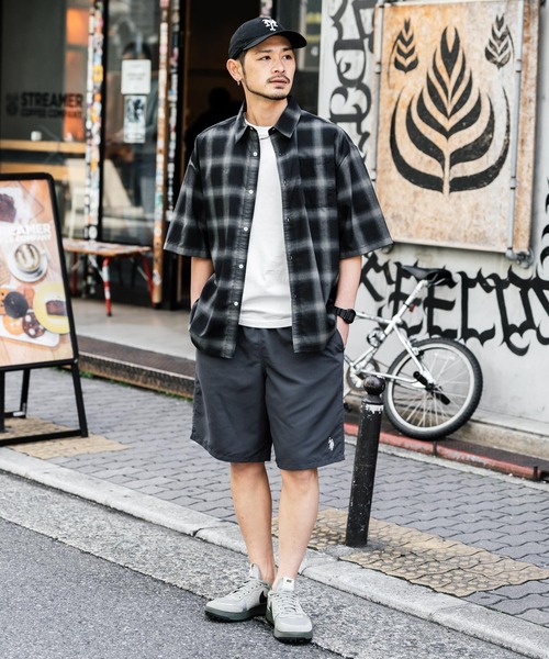 U.S. POLO ASSN.(ユーエスポロアッスン)の「新色追加 U.S. POLO ASSN. ユーエスポロアッスン 水陸両用 別注コラボ接触冷感ワンポイントロゴ刺繍イージーショートパンツ(その他パンツ・メンズ・カーキ/ベージュ/パープル/ブラック/チャコールグレー/ブルー/マスタード・M/L/XL)」の22枚目の写真