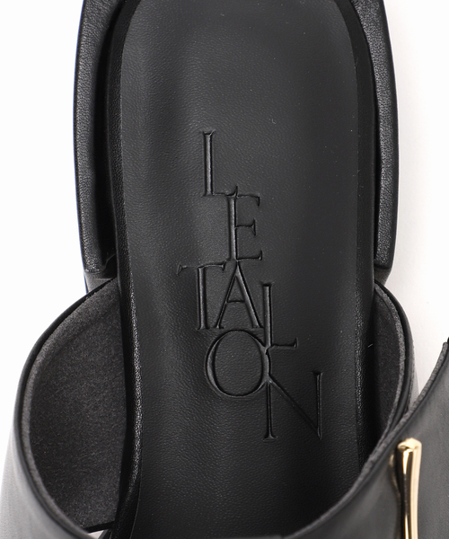 SH66◆新品◆Le Talon ルタロン 2.5cmスクエアグルカミュール L セール】2.5cmスクエアグルカミュール（その他シューズ）｜LE