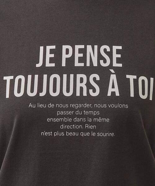 OPAQUE.CLIP（オペークドットクリップ）の「アソートロゴTシャツ【洗濯機洗い可】（Tシャツ/カットソー・レディース・ホワイト/チャコールグレー/ホワイト系1/ピンク系1・36/38/40/42）」の17枚目の写真