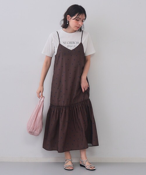 OPAQUE.CLIP（オペークドットクリップ）の「アソートロゴTシャツ【洗濯機洗い可】（Tシャツ/カットソー・レディース・ホワイト/チャコールグレー/ホワイト系1/ピンク系1・36/38/40/42）」の20枚目の写真