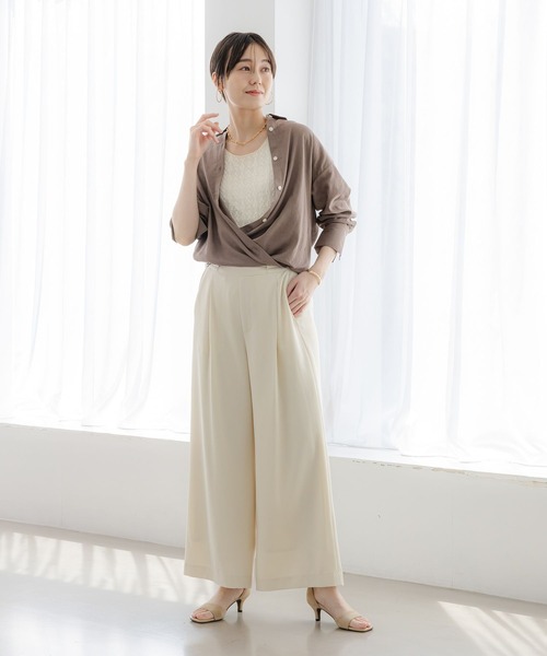 Elura（エルーラ）の「レースタンクトップ/328382（Tシャツ/カットソー・レディース・ブラック/ホワイト・FREE）」の3枚目の写真