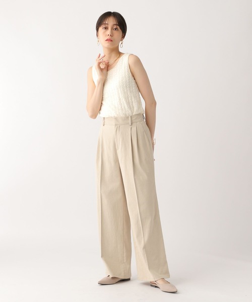 Elura（エルーラ）の「レースタンクトップ/328382（Tシャツ/カットソー・レディース・ブラック/ホワイト・FREE）」の9枚目の写真