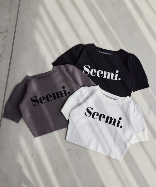 セール】【Seemi.】ロゴ入りニット（ニット/セーター）｜Seemi