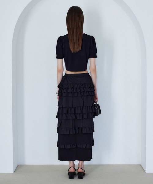 Seemi. byNICECLAUP( シーミーバイナイスクラップ)の「【Seemi.】ロゴ入りニット(ニット/セーター・レディース・ブラック/オフホワイト/チャコールグレー・FREE)」の7枚目の写真