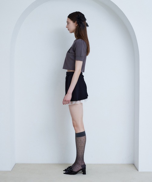 Seemi. byNICECLAUP( シーミーバイナイスクラップ)の「【Seemi.】ロゴ入りニット(ニット/セーター・レディース・ブラック/オフホワイト/チャコールグレー・FREE)」の22枚目の写真