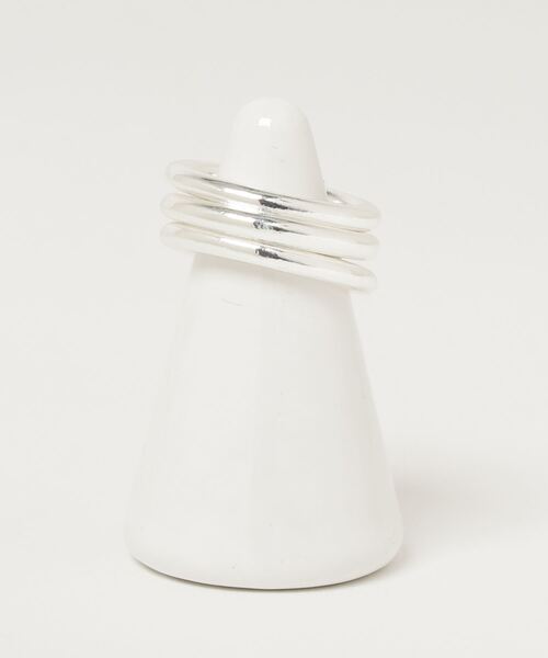 SILVER BULLET（シルバーバレット）の「『SBLT』ユニセックス ３連 リング（リング・レディース・ゴールド/シルバー・ 10/7/5）」の5枚目の写真