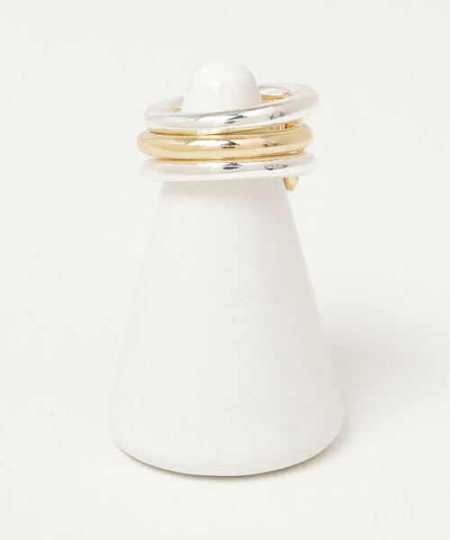 SILVER BULLET（シルバーバレット）の「『SBLT』ユニセックス ３連 リング（リング・レディース・ゴールド/シルバー・ 10/7/5）」の9枚目の写真