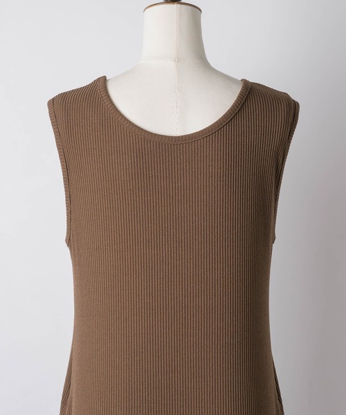 yae（ヤエ）の「2way U-neck sleeve dress / 2wayUネックスリーブレスドレス（ワンピース・レディース・ブラック/ブラウン/レッド・36/38）」の17枚目の写真