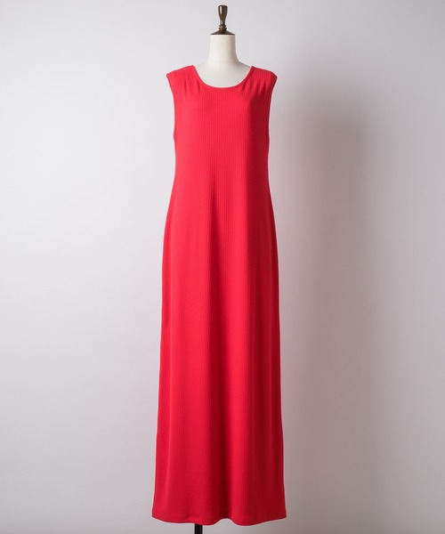 yae（ヤエ）の「2way U-neck sleeve dress / 2wayUネックスリーブレスドレス（ワンピース・レディース・ブラック/ブラウン/レッド・36/38）」の8枚目の写真