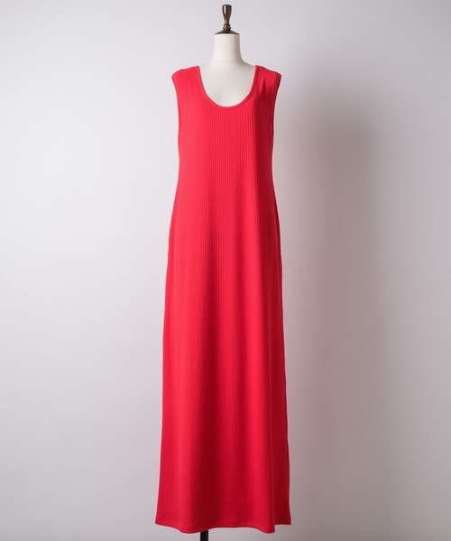 yae（ヤエ）の「2way U-neck sleeve dress / 2wayUネックスリーブレスドレス（ワンピース・レディース・ブラック/ブラウン/レッド・36/38）」の7枚目の写真