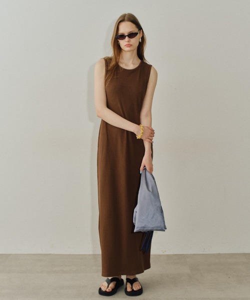 セール】2way U-neck sleeve dress / 2wayUネックスリーブレス