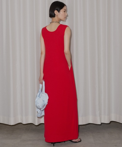 LAPEAUDEGEM 2way u neck dress ワンピース LA PEAU DE GEM（ラポドゥジェム）の「【LA PEAU DE GEM】2WAY U