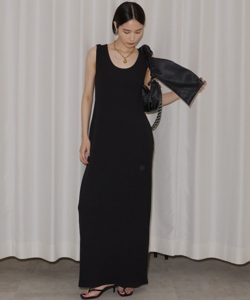 an 2ウェイドレス セール】2way U-neck sleeve dress / 2wayUネックスリーブレスドレス