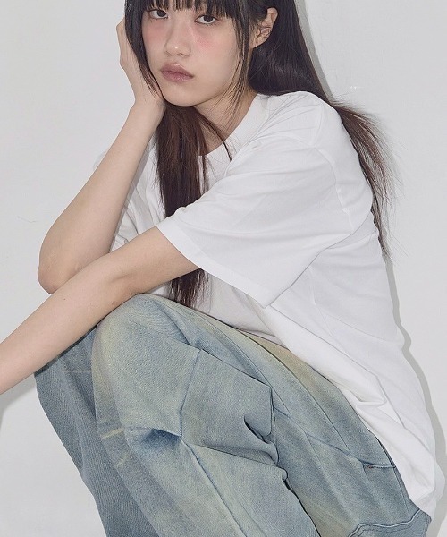 FANCY CLUB(ファンシークラブ)の「【FANCY CLUB】REBIRTH OF HEAVEN TEE / 【ファンシークラブ】ロゴ半袖Tシャツ(Tシャツ/カットソー・レディース・ホワイト×ブルー/ブラック×ホワイト/ホワイト×ピンク・ONE SIZE)」の4枚目の写真