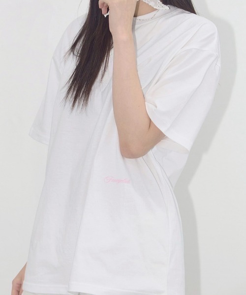 FANCY CLUB(ファンシークラブ)の「【FANCY CLUB】REBIRTH OF HEAVEN TEE / 【ファンシークラブ】ロゴ半袖Tシャツ(Tシャツ/カットソー・レディース・ホワイト×ブルー/ブラック×ホワイト/ホワイト×ピンク・ONE SIZE)」の10枚目の写真