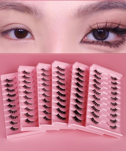 セール】つけまつげ 10ペア入り 盛れる（まつ毛/アイケア