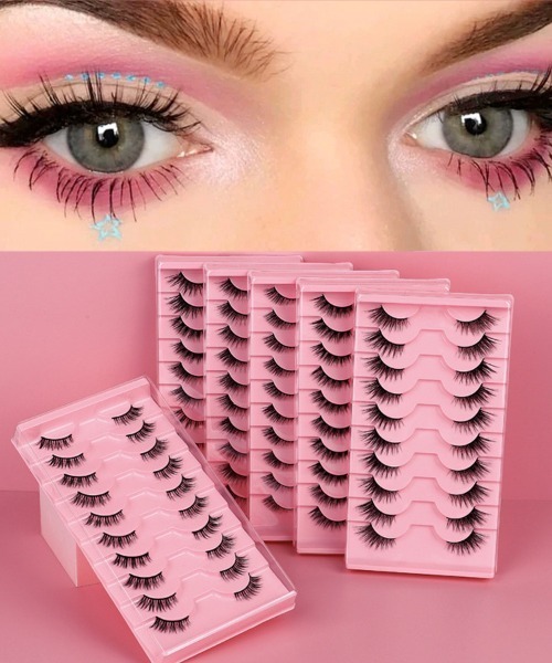 セール】つけまつげ 10ペア入り 盛れる（まつ毛/アイケア