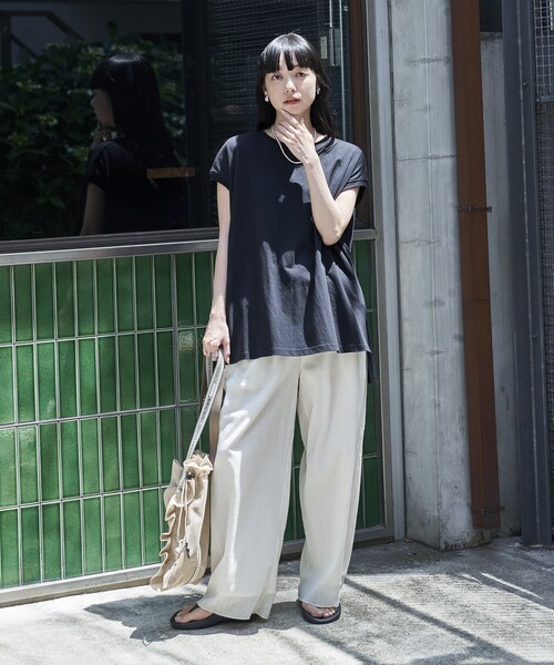 セール】フレンチスリーブチュニック（Tシャツ/カットソー
