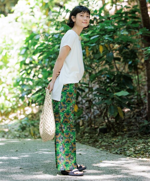 FREAK'S STORE（フリークスストア）の「フレンチスリーブチュニック（Tシャツ/カットソー・レディース・ブラック/ブルーグリーン/オフホワイト/グレー/ブルー・ﾌﾘ-）」の22枚目の写真