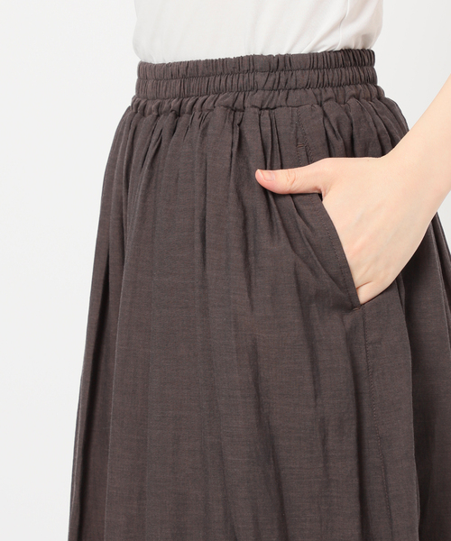 セール】手洗い可 / シャンブレーボイルスカートパンツ（その他