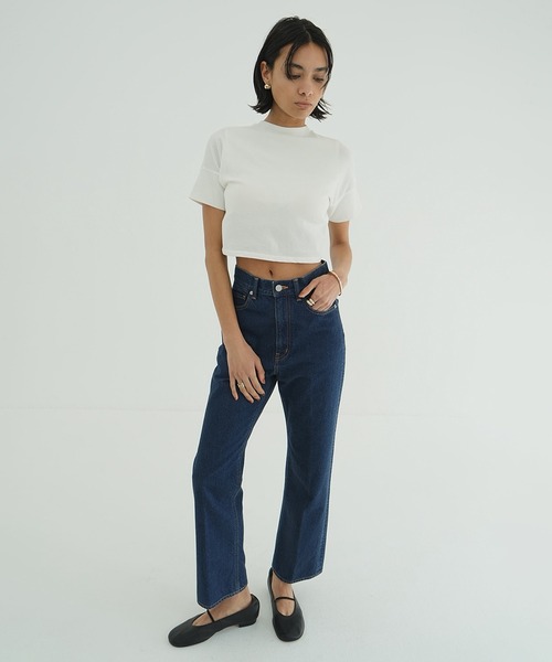 CLANE（クラネ）の「BACK OPEN RIBBON TOPS（Tシャツ/カットソー・レディース・ホワイト/ブラック・1/2）」の12枚目の写真