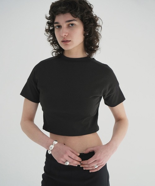 tシャツ CLANE/クラネ/BACK OPEN RIBBON TOPS レディース メンズ BACK OPEN RIBBON TOPS（Tシャツ/カットソー）｜CLANE（クラネ