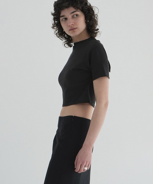 BACK OPEN RIBBON TOPS（Tシャツ/カットソー）｜CLANE（クラネ