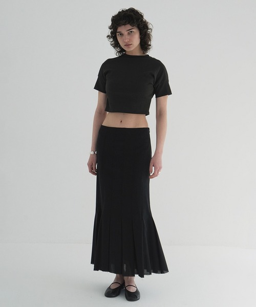 BACK OPEN RIBBON TOPS（Tシャツ/カットソー）｜CLANE（クラネ