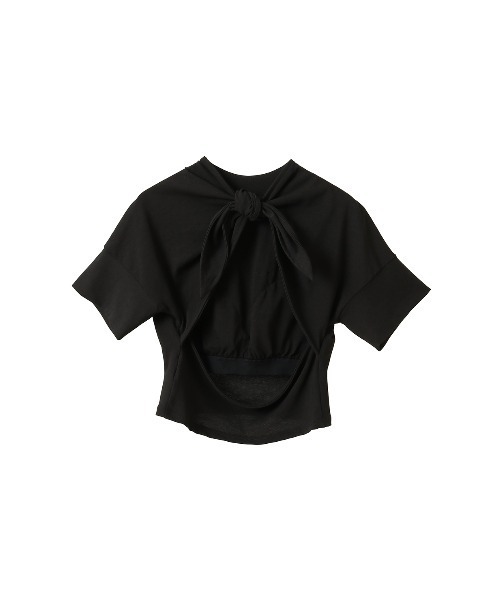 BACK OPEN RIBBON TOPS（Tシャツ/カットソー）｜CLANE（クラネ