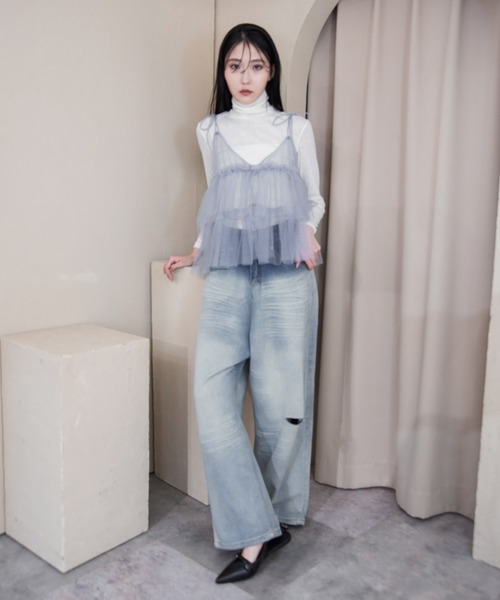 Y/lim(イリム)の「スラブハイネックシアーロンT(Tシャツ/カットソー・レディース・オフホワイト・M)」の4枚目の写真