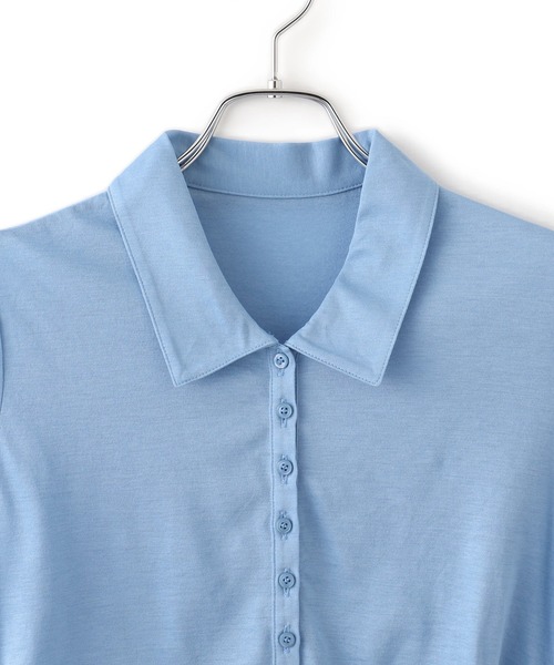 ADAM ET ROPE'（アダムエロペ）の「ディープネックポロシャツ（ポロシャツ・レディース・ブラウン系その他/ブルー系その他4/キナリ・FREE）」の21枚目の写真