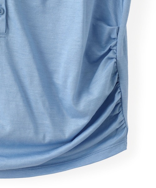 ADAM ET ROPE'（アダムエロペ）の「ディープネックポロシャツ（ポロシャツ・レディース・ブラウン系その他/ブルー系その他4/キナリ・FREE）」の19枚目の写真