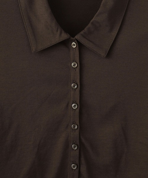 ADAM ET ROPE'（アダムエロペ）の「ディープネックポロシャツ（ポロシャツ・レディース・ブラウン系その他/ブルー系その他4/キナリ・FREE）」の11枚目の写真