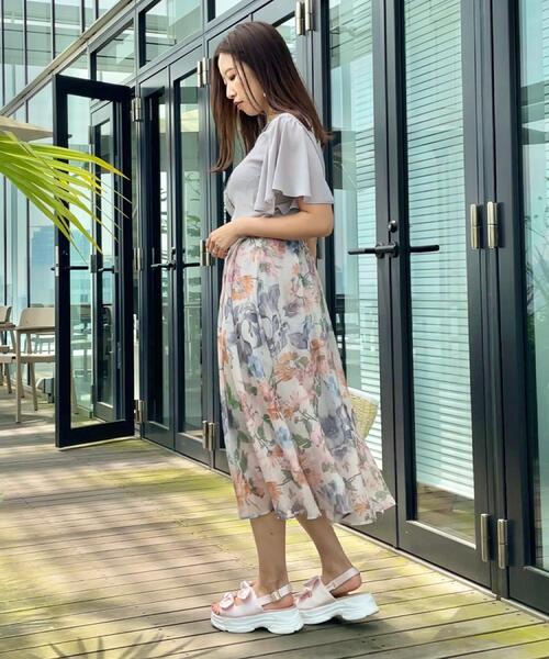 couture brooch(クチュールブローチ)の「【キレイめ・通勤】前後2WAY楊柳フレアー袖ブラウス(シャツ/ブラウス・レディース・ホワイト系3/ライトグレー/ブラック・36/38/40/42)」の21枚目の写真