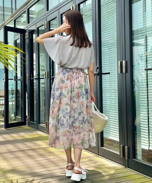 couture brooch(クチュールブローチ)の「【キレイめ・通勤】前後2WAY楊柳フレアー袖ブラウス(シャツ/ブラウス・レディース・ホワイト系3/ライトグレー/ブラック・36/38/40/42)」の22枚目の写真