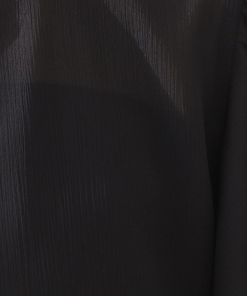 couture brooch(クチュールブローチ)の「【キレイめ・通勤】前後2WAY楊柳フレアー袖ブラウス(シャツ/ブラウス・レディース・ホワイト系3/ライトグレー/ブラック・36/38/40/42)」の4枚目の写真